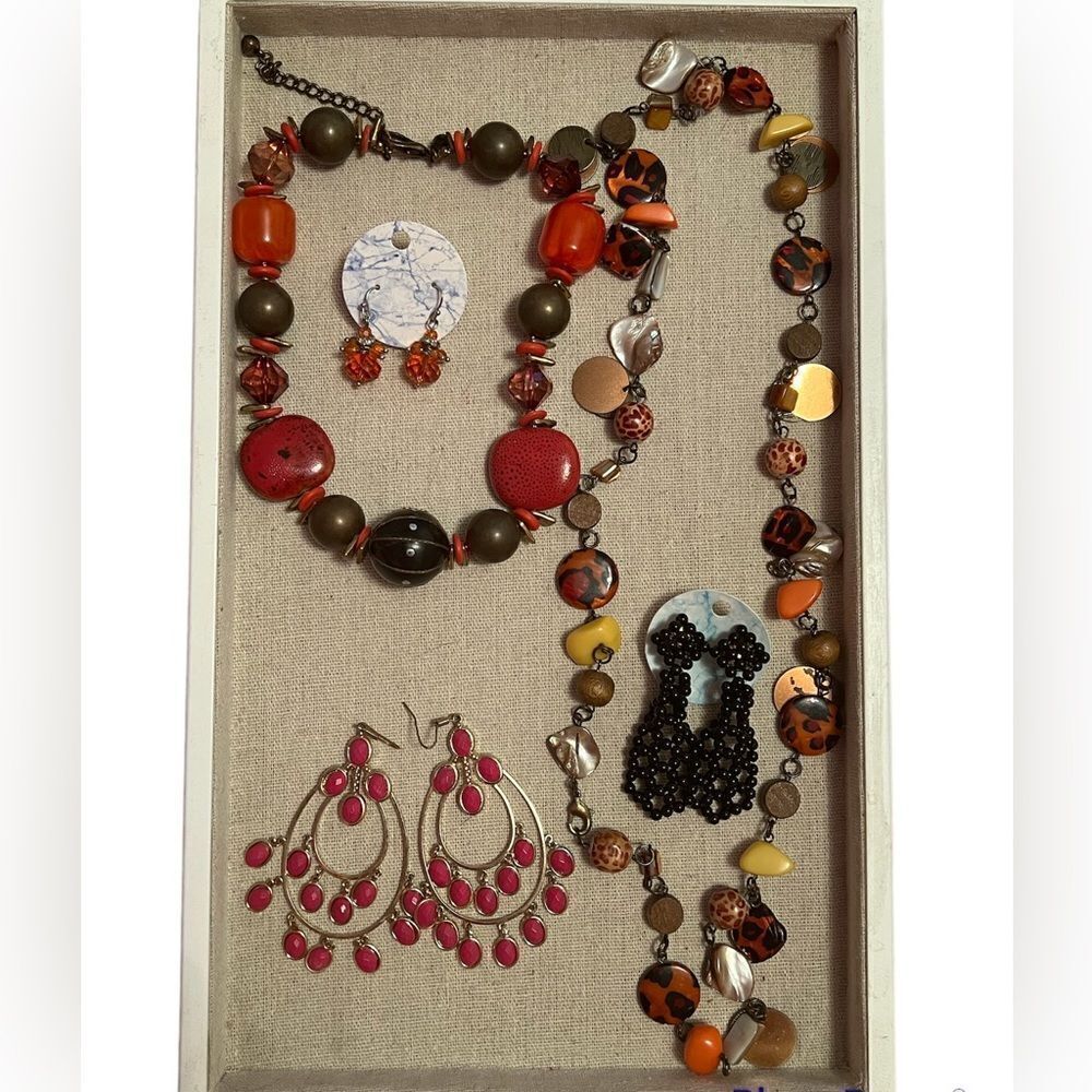 💎2/$30💎 Vintage Jewelry Bundle Lot Orange